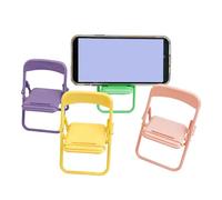 4Pcs Colourful Simulation Mini Folding Back Small Chair Model,Miniature Plastic Furniture Accessories Scene Props for Micro Landscape Dollhouse Furniture Mini Chair (1/12)