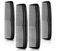 4PCS Combs, Black Hair Comb, Hair Care Tool, Men Plastic Pocket Combs Fine for Women and Men