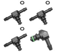 4Pcs Common Rail Diesel Injector Leak Off Pipe Return Connectors for 110 Fuel Injector Return Connector Automotive Parts