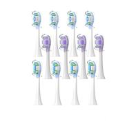 4PCS Compatible for Replacement Brush Heads for Xiaomi Oscillation Electric Toothbrush Pro Mijia MES610 MES609 Head Soft Bristle(White)