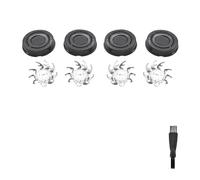 4pcs,Compatible for Skull,Shaver Head Replacement Blade,Pitbull Gold/Silver/Black PRO Replacement Blade 4 Heads Shaver(Black 4 Pcs 1 Set)