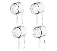 4pcs Compatible with Oral B IO Electric Toothbrush Heads Dustproof Covers, Protective Cover Caps for Round Toothbrush Heads Oral Irrigator Parts(Clear-4 Pcs)