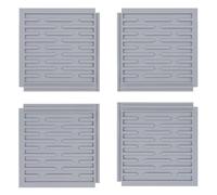 4Pcs Connectable Silicone Sink Draining Mat Dish Drying Pad with Heat Resistant and Non-Slip Design for Kitchen Counter Glassware Protection