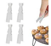 4Pcs Cookie Molds, Stainless Steel Tortilla Crimper, Pastry Crimpers, Pie Crust Cutters and Cookie Decorating Tools for Seamless Sealing and Creative Designs