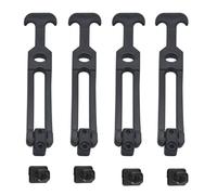 4Pcs Cooler Parts Cooler Latches Replacement Rubber Flexible T-Handle Draw Latches (Large)