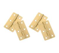 4pcs Copper Piano Hinge Small Door Hinges for Wooden Box Repair | Thick Bearings, Smooth Quiet Movement, Golden Finish, Simple Installation for Doors and Crafts