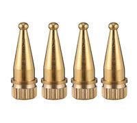 4pcs Copper Speaker Spikes for Floor Standing Speakers, Golden Plated | Vibration Damping, Stable Performance, Easy Installation, Clearer Sound for Listening Rooms and Home Audio