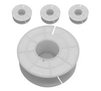 4pcs Copper Wire Divider round Audio Wire Storage Reel for Concerts | Plastic Build, White Finish, Compact Design, Stable Current Transmission, High Fidelity Audio Transmission