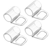 4pcs Cordless Blind Pull down Handle for Roller Blinds, Plastic Clip