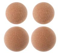 4pcs Cork Massage Ball for Trigger Point Therapy Fitness Muscle Relief | Soft-touch Natural Cork Surface, Targets Pressure Points across Shoulders and Core during Physical Therapy Sessions