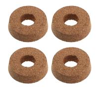 4pcs Cork Plug with Center Hole, 3.15 Inch for Hydroponic Vase | Ventilation Holes, Reusable Setup, Beige Finish, Anchors Stems in Flasks for Miniature Eco Bottle Projects