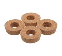 4pcs Cork Stopper with Center Hole 2.56inch Diameter | Beige Cork Material with Ventilation Holes, Prevents Root Suffocation, Fits Multiple Containers, for Terrariums
