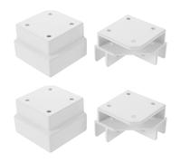 4pcs Corner Clip Right Angle Clamp Fits 8-12mm Glass Panels | Rustproof Sturdy Design, Smooth Burr-free Edges, Easy Tool-friendly Installation, for Aquarium and Garden Use