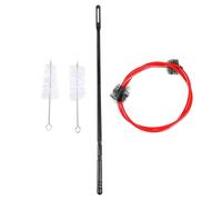 4pcs Cornet Cleaning Brush Kit for Trumpet, Red Nylon Plastic