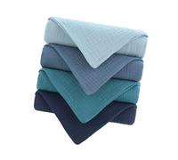 4Pcs Cotton Baby Washcloths Gentle Multipurpose Newborns Square Towel for Face Hands and Body Easy to Clean Baby Burp Cloth Towel