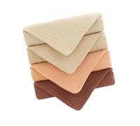 4Pcs Cotton Baby Washcloths Gentle Multipurpose Newborns Square Towel for Face Hands and Body Easy to Clean Baby Burp Cloth Towel