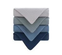 4Pcs Cotton Newborns Washcloths Breathable Baby Saliva Towels for Sensitive Skin Gentle Cleaning and Multipurpose Use Toddler Care Essential Cloth