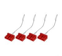 4PCS Covers for Anderson 120AMP Cap Connector, PP45 Dust Protection Cap with Wire Rope Tether, Red Black Terminal Cover for Battery Connector(red)