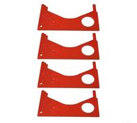4pcs Crab Gauge Measuring Tool Set for Dungeness Crab Clams Shrimp with Clear Scales and Convenient Hole for Carrying on Lanyard During Outdoor Activities