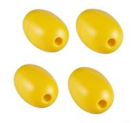 4pcs Crab Trap Floats 120mm High-Visibility PP Buoy(yellow) | High-visibility colors, 120mm height, ideal for crab traps, shrimp nets, quick gear location