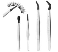 4pcs Craft Tweezers Set, Long Tweezers Precision Tweezers for Model Making, Eyelash Tweezers for Crafting, 109-158mm