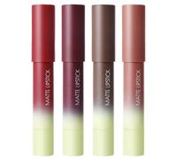 4Pcs Crayon Matte Lipstick Lip Liner Pencil,Matte Lip Lipstick,Gradient Lip Liner and L/ipstick Lip Combo Set,L/ipstick Pencil,Retractable Lip Liner Pencils,M/atte Waterproof L/ip P/encil(02 Set)