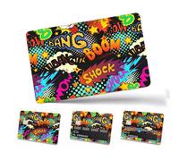 4PCS Credit Card Skin Set, Waterproof Debit Card Sticker Game Machine Theme Bank Card Sticker Skins - Hero
