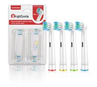 4pcs Cross Clean Replacement Heads Compatible with Braun Oral B Electric Toothbrush, 4pcs/8pcs/12pcs White.