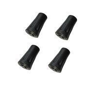 4Pcs Crutch Cane Trekking Pole Rod Tip Sleeve Round Reusable Plastic Foot Cover Crutch Fitting For Outdoor Traveling Mountaineeringblack And Exquisite