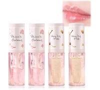 4PCS Crystal Jelly Lip Glosses - Moisturizing, Transparent, Plumping with Long-Lasting Glow - Lip Hydration Tools