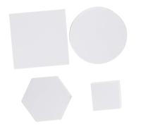 4pcs Cube Photo Lane Makeup Lipstick Geometric Photography Backdrop Makeup Accessories Jewelry Decor Cube Photography Props Modeling Polymer Foam Ornaments White