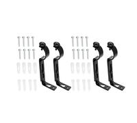 4Pcs Curtain Rod Brackets Adjustable Curtain Rod Holder Drapery Stand Window Hanger Hardware Drapery Bracket