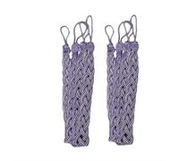 4pcs Curtain Tie Backs Tied Curtain Clips Braided Tiebacks Window Rope Curtains Holdbacks for Home Drapes and Curtain Decor (purple)