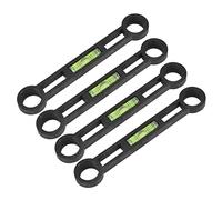 4Pcs Curved Foot Level Set, Plastic Torpedo Bubble Tool with Deformation Resistance for Home DIY and Installation