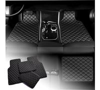 4pcs Custom Leather Car Floor Mats for BMW M1 M2 M235 M240 M3 M340, Front Rear Row Auto Carpet Waterproof Protection, Non-Slip,C