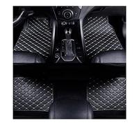 4pcs Custom Leather Car Floor Mats for Hyundai iX35 2010-2015 (RHD), Front Rear Row Auto Carpet Waterproof Protection Interior Accessories,C/Black White