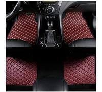 4pcs Custom Leather Car Floor Mats For Nissan Qashqai 2008-2010 2011 2012 2013 2014 2015, All Weather Front Rear Row Auto Carpet Waterproof Protection Interior Accessories,E-Winered