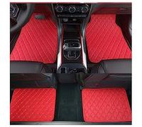 4pcs Custom Leather Car Floor Mats for V-W T-Cross 2019-2023(RHD), Front Rear Row Carpet Set Waterproof Non-Slip Floor Liners Protection Mat Auto Accessories,Red