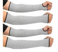 4Pcs Cut Resistant Sleeves Level 5 Garden Arm Protectors with Thumb Hole