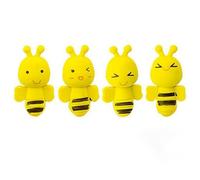 4Pcs Cute Mini Animal Insect Little Yellow Bee Erasers Rubber Pencil Erasers School Office Supply Erasers for KidsAttractive Design