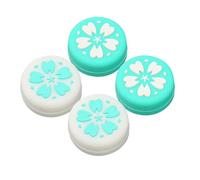 4PCS Cute Thumb Grip Caps for OLED,Lite Console, Joystick Cap Kawaii Soft Silicone Analog Stick Button Cover, for Controller (blue)
