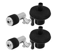 4pcs Cymbal Seat Holder and Hi-hat Connector Set for Drum Stand | Zinc Alloy and Felt Parts, Quick Release Design, Studio Rehearsal or Live Performance, Beginners and Professionals