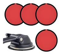 4Pcs Dash Cam Sticky Pad, 70 * 70 mm Adhesive Pads, Dash Cam Stickers, Round Double Sided Sticky Pads for Cars, Dashboard, Windscreen, GPS, Suction Cup Phone and Camera Holder, Camera Holders