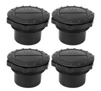 4PCS Dashboard Air Conditioning Outlet Deflector 60mm Hole Universal Knob Style Black AC Vent Grille Outlet Cover