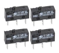 4PCS Db2c-C1aa Micro Switch, Micro Limit Switch, 3 Pins Micro Limit Switch, 250V Arm Momentary Switch, Normally Open Close Limit Switch, Cherry Push Button Electronic Switch