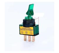 4pcs DC12V 20A Indicator Panel Mounting ON-OFF Car Toggle Switch Red, Green, Yellow, Blue ASW-14D Lighted Car Retrofit Switch IDGTTLDF(5)