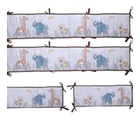 4pcs de Forro de Malla Transpirable Anti-colisión Almohadillas- Protectores de Borde amortiguados Suaves para la Parte Superior del colchón (A11)