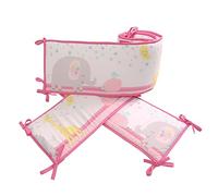 4pcs de Forro de Malla Transpirable Anti-colisión Almohadillas- Protectores de Borde amortiguados Suaves para la Parte Superior del colchón (A8)