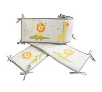 4pcs de Forro de Malla Transpirable Anti-colisión Almohadillas- Protectores de Borde amortiguados Suaves para la Parte Superior del colchón (A7)