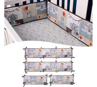4pcs de Forro de Malla Transpirable Anti-colisión Almohadillas- Protectores de Borde amortiguados Suaves para la Parte Superior del colchón (A12)
